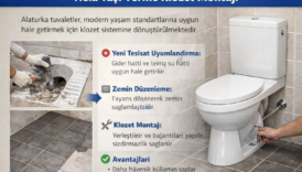 Hela Taşı Yerine Klozet Montajı