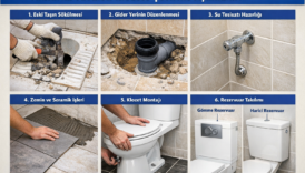 normal tuvaleti klozete çevirme