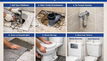 normal tuvaleti klozete çevirme