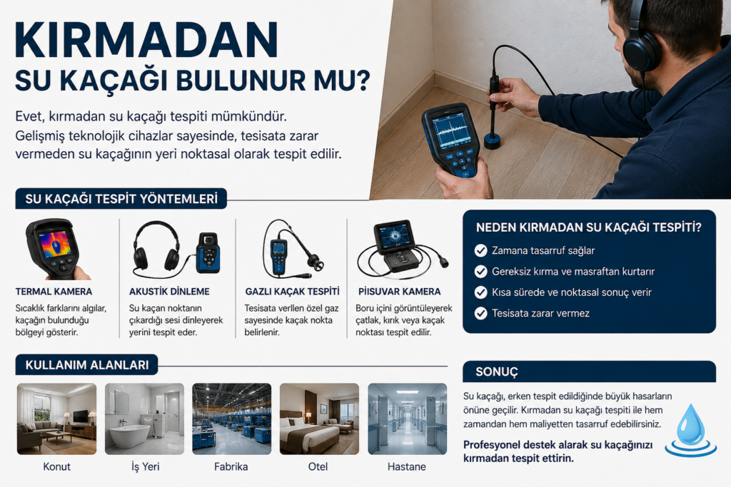 Kırmadan Su Kaçağı Tespiti