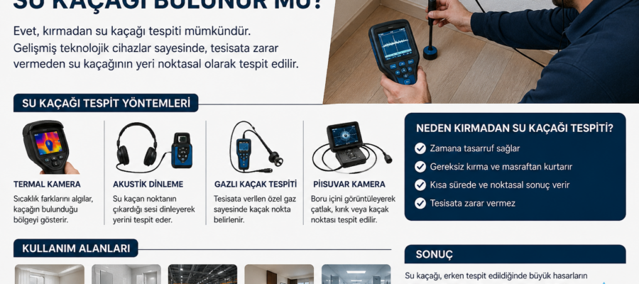 Kırmadan Su Kaçağı Tespiti