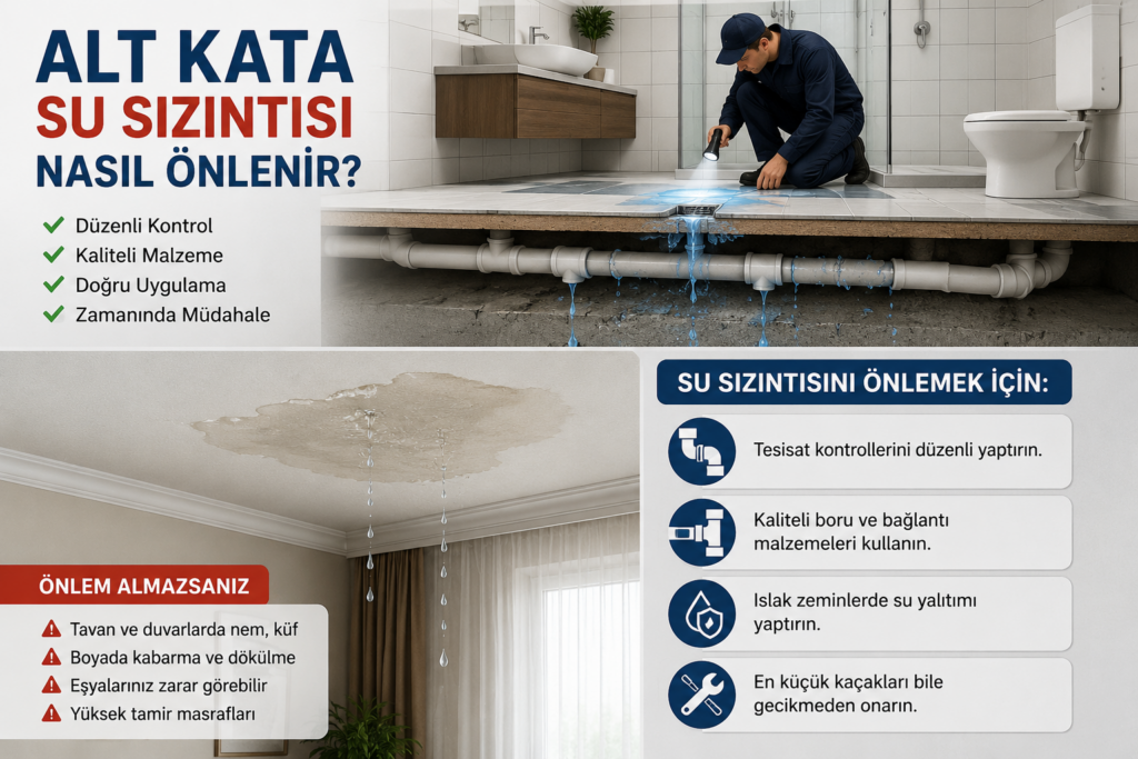Alt Kata Su Sızıntısı Nasıl Önlenir