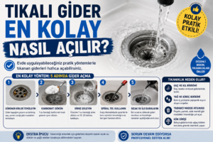 Tıkalı gider en kolay nasıl açılır